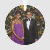 Kerst van President Barack Obama en Michelle Ornament (achterkant)