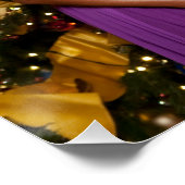 Kerst van President Barack Obama en Michelle Perfect Poster (Hoek)