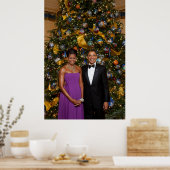 Kerst van President Barack Obama en Michelle Poster (Keuken)
