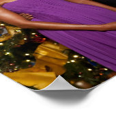 Kerst van President Barack Obama en Michelle Poster (Hoek)