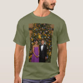 Kerst van President Barack Obama en Michelle T-shirt (Voorkant)