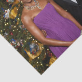 Kerst van President Barack Obama en Michelle Tissuepapier (Detail)