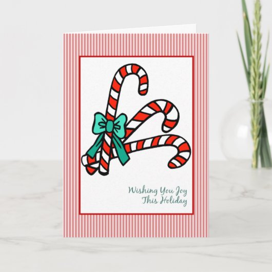 Kerst van snoeprietjes feestdagen kaart (Voorkant)