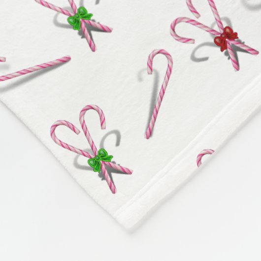 Kerst van snoeprietjes fleece deken (Hoek)