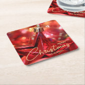 Kerst van Star Ornament Kartonnen Onderzetters (Schuin)