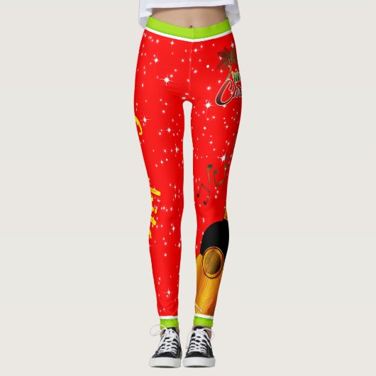 Kerst van Trini / Marac & Cuatro / Jouw naam Leggings (Voorkant)