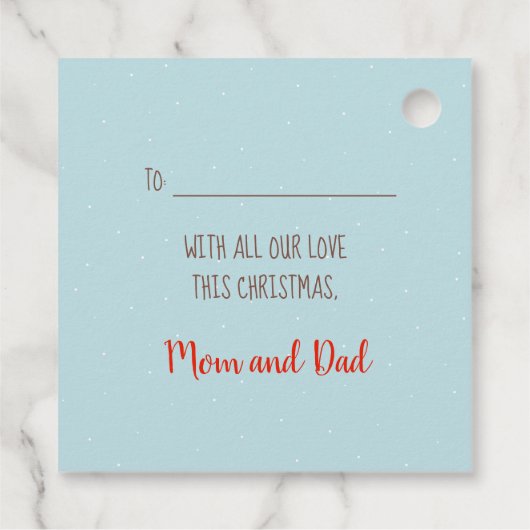 Kerst van warme caca bedankjes labels (Achterkant)