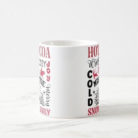 Kerst van warme caca koffiemok (Center)