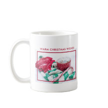 Kerst van warme chocolade en snoepsuikerriet