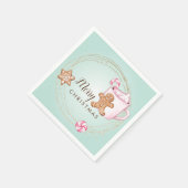 Kerst van warme chocolademelk Napkins Servet (Hoek)