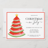 Kerst van watermeloenen in juli kaart (Voorkant)