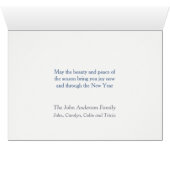 Kerst van Wyoming Wild Horses Christmas Kaart (Binenzijde Horizontaal (Onderkant))