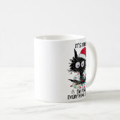 Kerst van zwarte katten Het is goed dat ik alles g Koffiemok (Voorkant rechts)