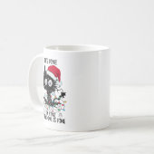 Kerst van zwarte katten Het is goed dat ik alles g Koffiemok (Voorkant links)