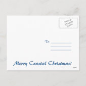 Kerst vanaf de kust feestdagenkaart (Achterkant)