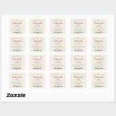 Kerst Vanille Cupcake Ingredienten Label (Vel)
