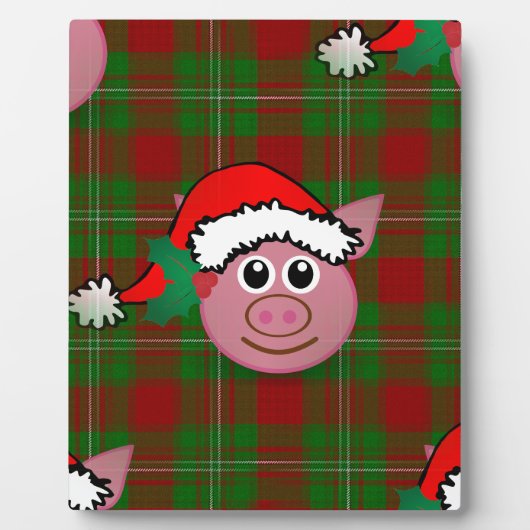kerst varken fotoplaat (Voorkant)