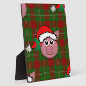 kerst varken fotoplaat (Zijkant)