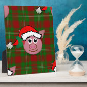 kerst varken fotoplaat (Zijkant)