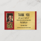 Kerst Vastgoed QR Code Referral Kaart (Achterkant)