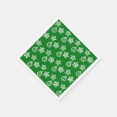 Kerst Vector Patroon op Groen Servet (Hoek)