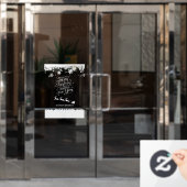 Kerst Venster Cling Home of retail Raamsticker (Kantoordeur)