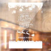 Kerst Venster Cling Home of retail Raamsticker (Vel 2)