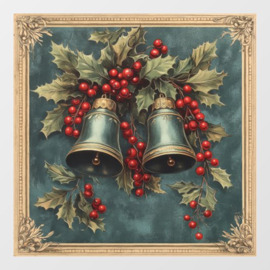 Kerst  venster Cling Raamsticker (Vel)