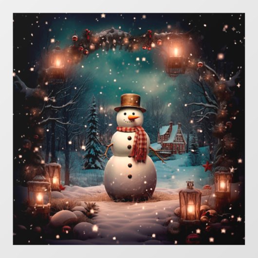Kerst venster Cling Raamsticker (Vel)