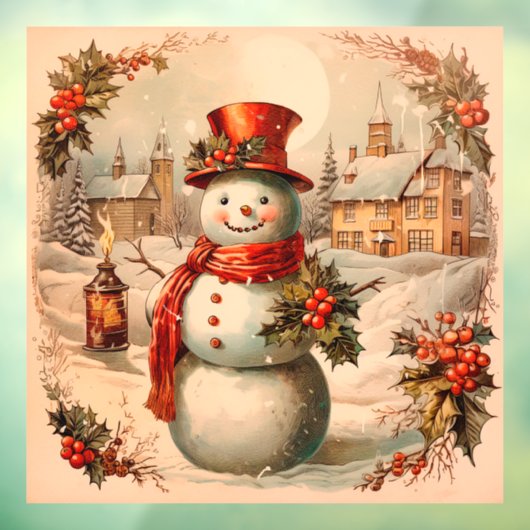 Kerst  venster Cling Raamsticker (Vel 3)