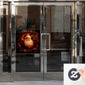 Kerst  venster Cling Raamsticker (Kantoordeur)