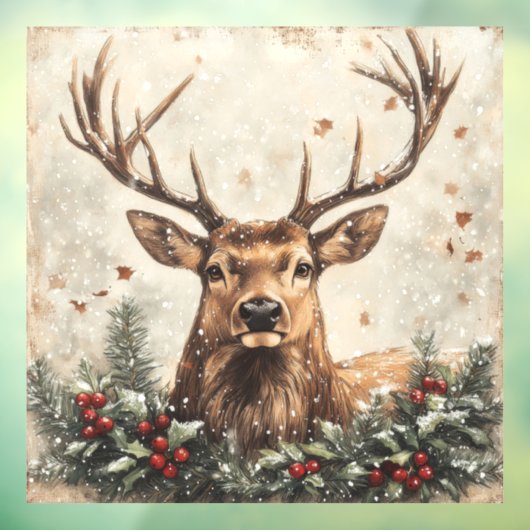 Kerst venster Cling Raamsticker (Vel 3)