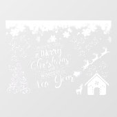 Kerst venster klampen groot raamsticker (Vel)