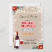 Kerst verf en drink uitnodiging (Voorkant)