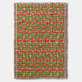 Kerst verfspatten deken (Voorkant Verticaal)