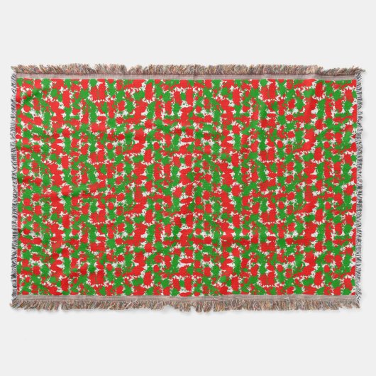 Kerst verfspatten deken (Voorkant)