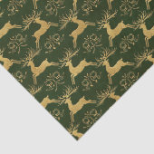 Kerst Verguld Rendier Groen Tissuepapier (Detail)