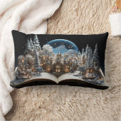 Kerst Verhalenboek Sneeuw-Wereldbol Village Kussen (Deken)