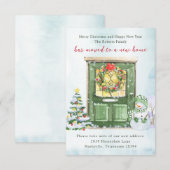 Kerst verhuisbericht kaart (Voorkant / Achterkant)