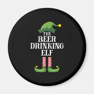 Kerst verjaardag bier drinken magneet