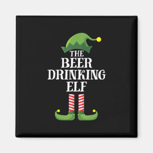 Kerst-verjaardag bier drinken magneet