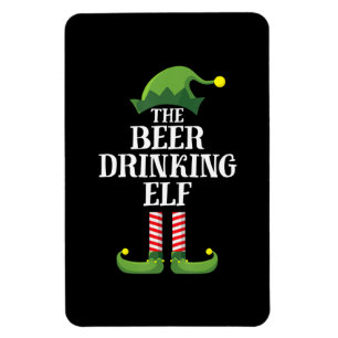 Kerst Verjaardag Bierdrinken Magneet