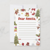 Kerst Verjaardag Capsule Note Bericht Kaart (Voorkant)