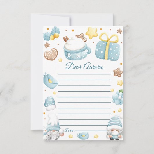 Kerst Verjaardag Capsule Note Bericht Kaart (Voorkant)