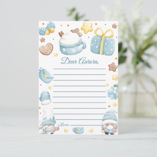 Kerst Verjaardag Capsule Note Bericht Kaart (Staand voorkant)