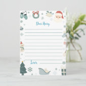 Kerst Verjaardag Capsule Note Bericht Kaart (Staand voorkant)