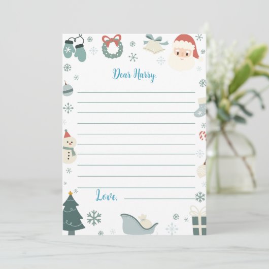 Kerst Verjaardag Capsule Note Bericht Kaart (Staand voorkant)