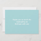 Kerst Verjaardag Foto Sjabloon Bedankkaart (Achterkant)