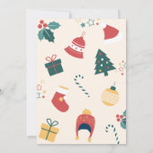 Kerst verjaardagscadeaus kaart (Achterkant)