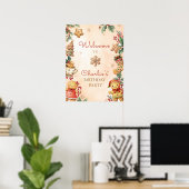 Kerst Verjaardagsfeest Verwelkoming Poster (Thuiskantoor)